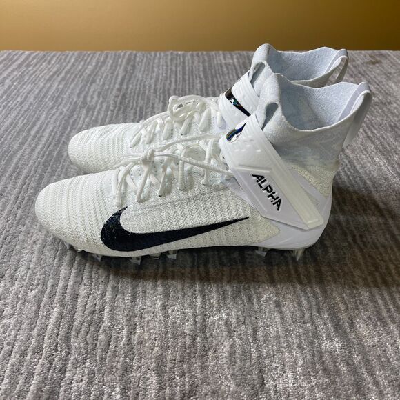 Nike Alpha Menace Elite 2 Football Cleats Mens 13 White Flyknit AO3374-101 main image 5